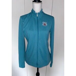 Adidas World Tour Golf Links Full Zip Jacket with Thumbholes Size M Embroidered